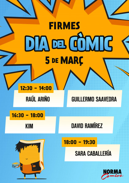 Firmas de Kim y David Ramírez en Norma Comics con motivo del Día del Cómic