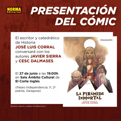 Presentación de La pirámide inmortal en Zaragoza