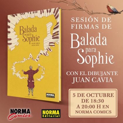 Sesión de firmas de Balada para Sophie en Barcelona (Norma Comics)