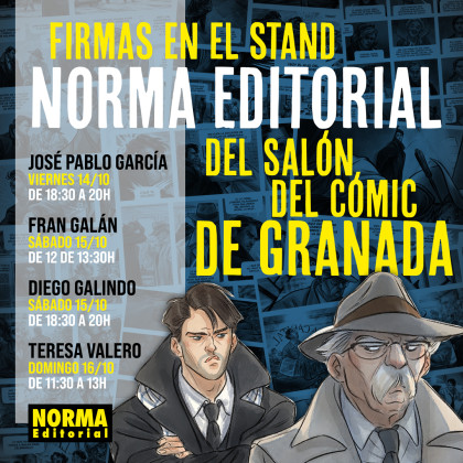 Firmas en nuestro stand en el Salón del Cómic de Granada