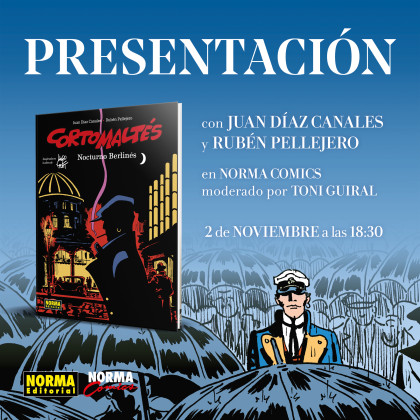 Presentación de CORTO MALTÉS. NOCTURNO BERLINÉS en Norma Comics (Barcelona)