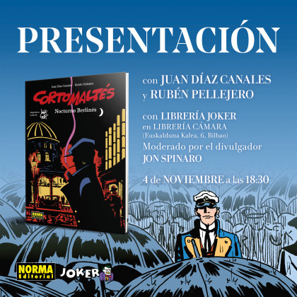 Presentación de CORTO MALTÉS. NOCTURNO BERLINÉS en Bilbao