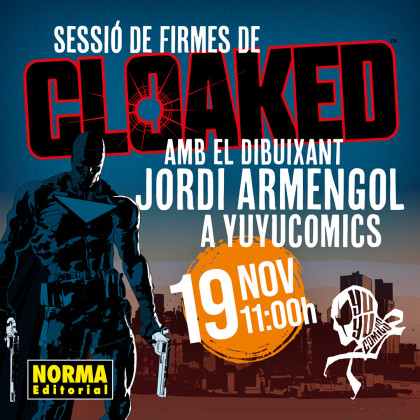 Sesión de firmas de CLOAKED con Jordi Armengol en Yuyucomics (Granollers)
