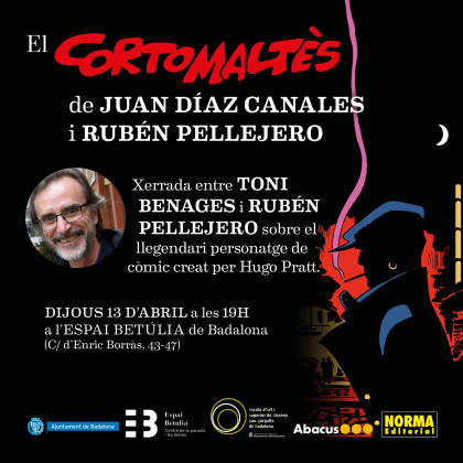 Charla con Rubén Pellejero sobre Corto Maltés en Espai Betúlia (Badalona)