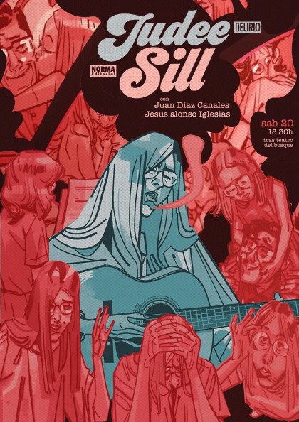 Presentación de 'Judee Sill. Éxtasis y redención' con Juan Díaz Canales y Jesús Alonso Iglesias en la librería Delirio (Madrid)