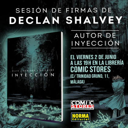 Sesión de firmas de Declan Shalvey en Comic Stores (Málaga)
