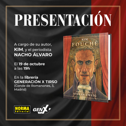 Presentación de 'FOUCHÉ' con Kim en Madrid