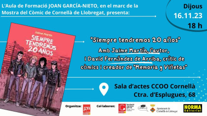 Encuentro con el autor Jaime Martín en Cornellà de Llobregat