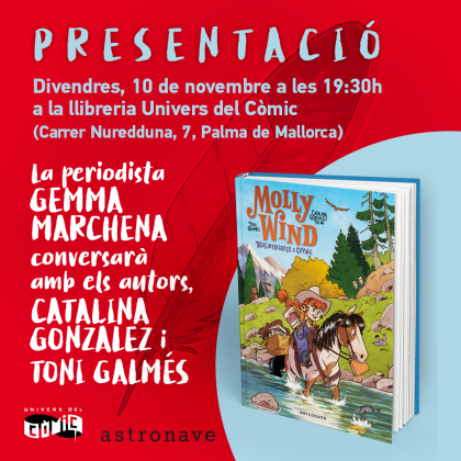 Presentación del cómic infantil 'MOLLY WIND' con sus autores en Palma de Mallorca