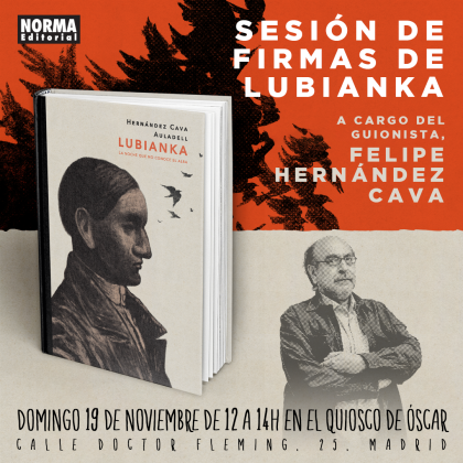 Sesión de firmas de 'LUBIANKA' con el guionista Felipe Hernández Cava en Madrid