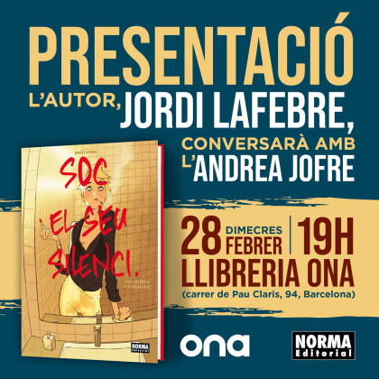 Presentación de 'SOY SU SILENCIO' con Jordi Lafebre en la librería Ona de Barcelona