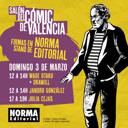 Horarios de firmas del domingo en nuestro stand del Salón del Cómic de Valencia