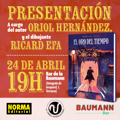 Presentación de 'EL ORO DEL TIEMPO' con Oriol y Efa en Terrassa