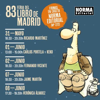 Firmas de la Feria del Libro de Madrid en la caseta de Norma Editorial - Parte 1