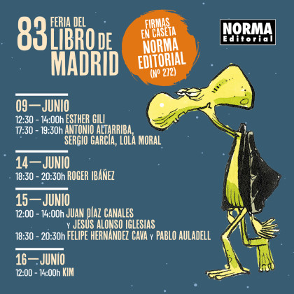 Firmas de la Feria del Libro de Madrid en la caseta de Norma Editorial - Parte 2