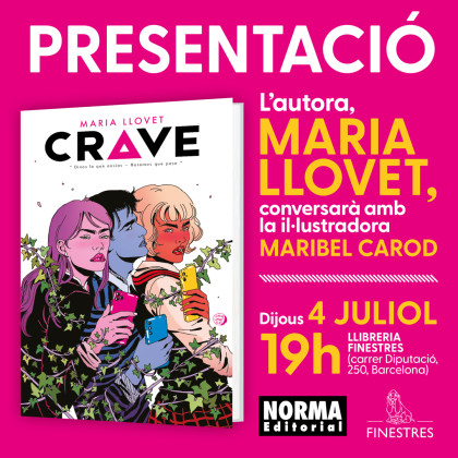 Presentación de CRAVE con Maria Llovet en Barcelona