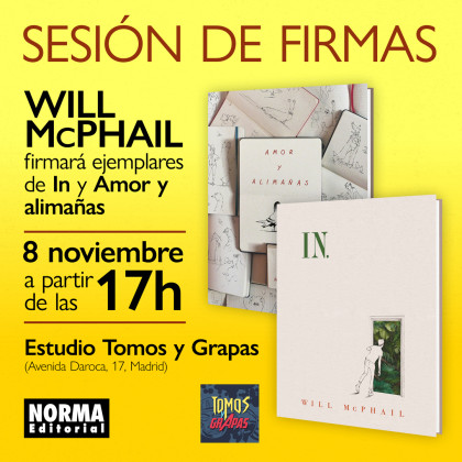 Sesión de firmas de Will McPhail en Madrid