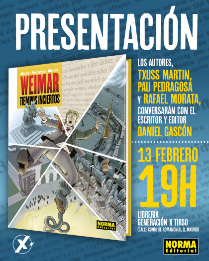 Presentación de 'WEIMAR. TIEMPOS INCIERTOS' con sus autores en Madrid