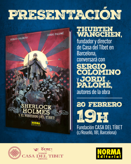 Presentación de 'SHERLOCK HOLMES Y EL MISTERIO DEL TÍBET' con sus autores en Barcelona