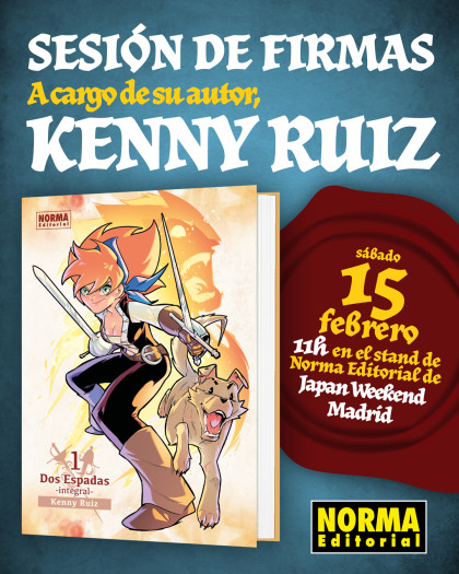 Sesión de firmas de 'DOS ESPADAS' con Kenny Ruiz en la Japan Weekend de Madrid