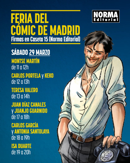 Horario de firmas del stand de Norma Editorial en  la Feria del Cómic de Madrid - Parte 2 - Sábado
