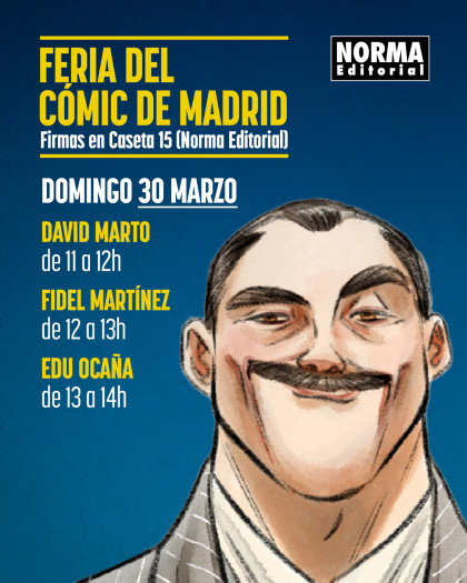 Horario de firmas del stand de Norma Editorial en la Feria del Cómic de Madrid - Parte 3 - Domingo