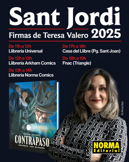 Horario de las sesiones firmas de Sant Jordi de Teresa Valero en Barcelona