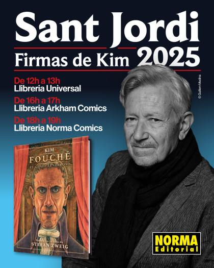 Horario de las sesiones firmas de Sant Jordi de Kim en Barcelona