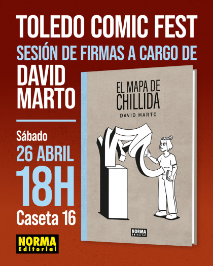 David Marto, autor de 'EL MAPA DE CHILLIDA', participa en el Toledo Comic Fest