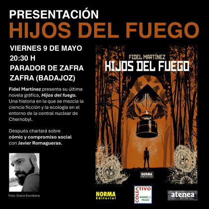 Presentación de 'HIJOS DEL FUEGO' con Fidel Martínez en el Parador de Zafra