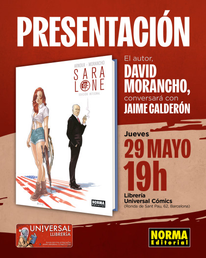 Presentación de 'SARA LONE' con David Morancho en Barcelona