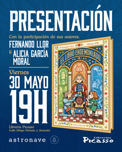 Presentación de 'EL LIBRO ENDEMONIADO' con Fernando Llor y Alicia García Moral en Granada