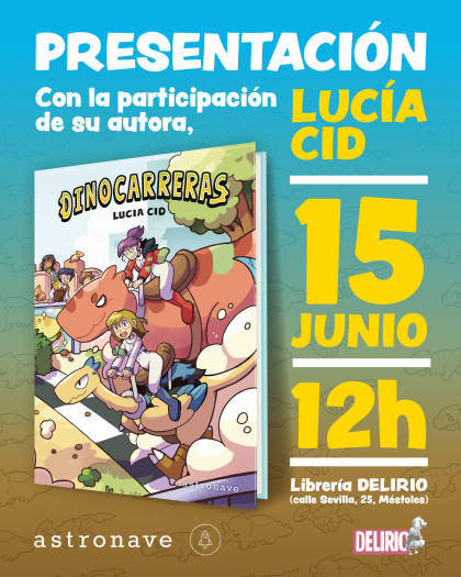 Presentación de 'DINOCARRERAS' con Lucía Cid en Móstoles