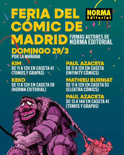 SESIÓN DE FIRMAS DEL DOMINGO DEL SALÓN DEL CÓMIC DE MADRID