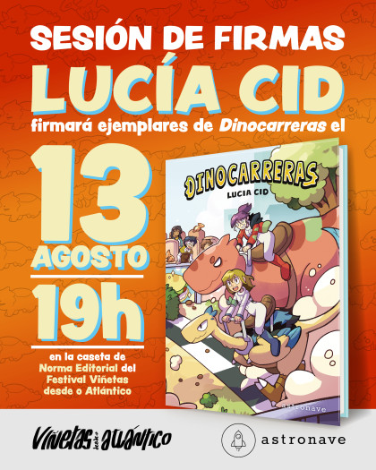 SESIÓN DE FIRMAS DE LUCÍA CID EN EL FESTIVAL VIÑETAS DESDE O ATLÁNTICO