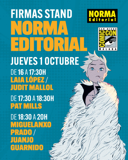 HORARIO DE FIRMAS DEL JUEVES EN NUESTRO STAND DE LA COMIC-CON DE MÁLAGA