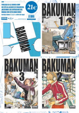 Pack especial BAKUMAN. vols. 1, 2 y 3 con cofre