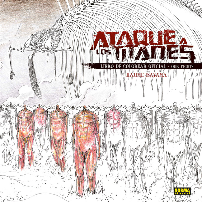 ATAQUE A LOS TITANES. LIBRO DE COLOREAR OFICIAL. OUR FIGHTS
