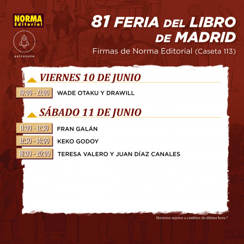 Sesión de firmas de Wade Otaku y Drawill en la Feria del Libro de Madrid
