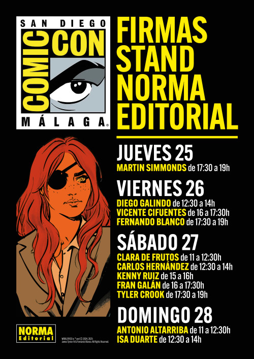 Horario de firmas de nuestro stand en la Comic-Con de Málaga (25-28 septiembre)