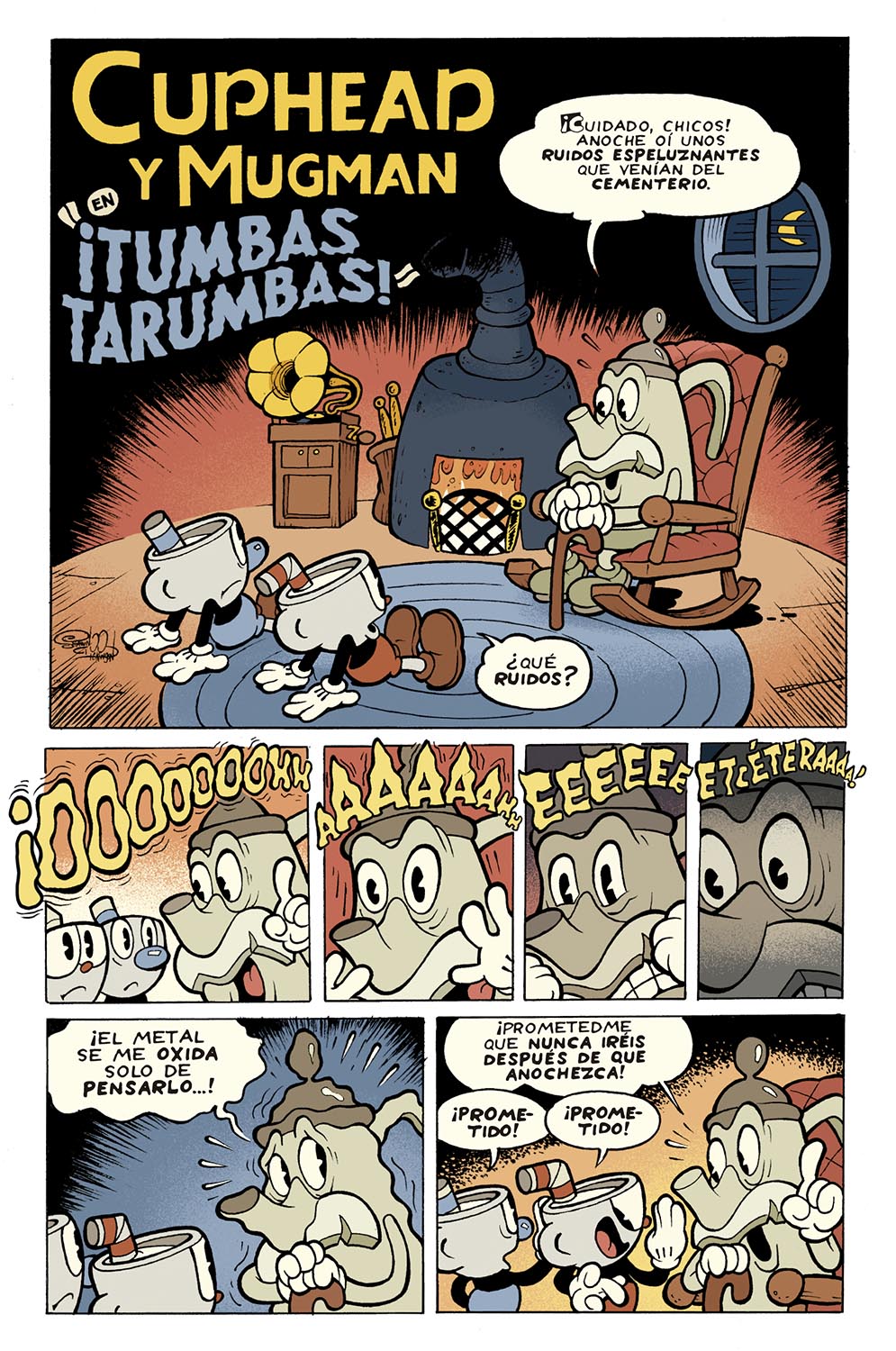 Comics de cuphead en español