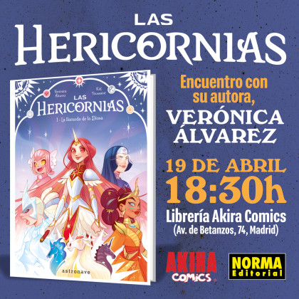 Presentación de 'LAS HERICORNIAS' con Verónica Álvarez en Madrid (Akira Comics)